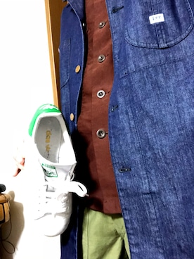 「Lee（リー）のアイテム（トレンチコート）」を使った、S.Nさん（メンズ・173cm）の春コーディネート