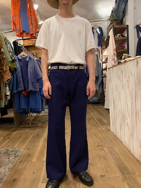 「BEAUTY&YOUTH UNITED ARROWS（ビューティーアンドユースユナイテッドアローズ）のBY グルカ シューズ ◆（サンダル、ブラック系）」を使った、オカダケントさん（メンズ・171cm）の夏コーディネート