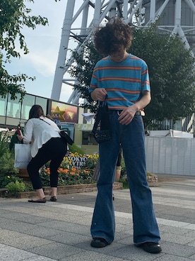 「ZARA（ザラ）のアイテム（シューズ、ブラック系）」を使った、オカダケントさん（メンズ・171cm）の夏コーディネート