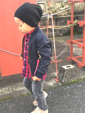 saさん（キッズ・100cm）の冬コーディネート