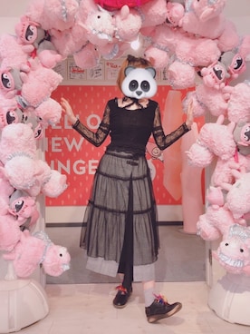 「Bobon21（ボボンニジュウイチ）のアイテム」を使った、🐼ぱんださん🐼さん（レディース・167cm）の夏コーディネート