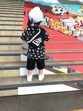 「NEWERA」｜「アイテム（その他）」を使った、Ryujiさん（キッズ・100cm）の夏コーディネート