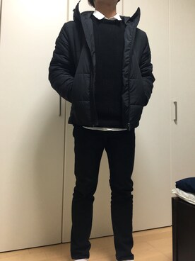 「AZUL by moussy（アズールバイマウジー）のアイテム（ダウンジャケット/コート）」を使った、仙人掌さん（メンズ・164cm）の冬コーディネート