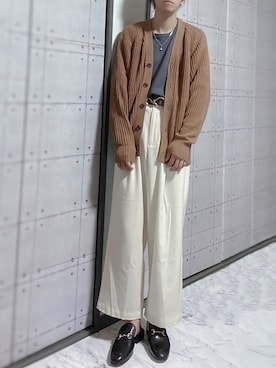 Uniqlo ユニクロ のカーディガン ボレロを使ったメンズ人気ファッションコーディネート Wear