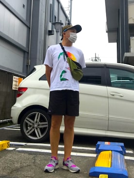 「ZION（ザイオン）のアイテム」を使った、rasさん（メンズ・172cm）の夏コーディネート