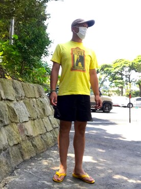 「アイテム（サンダル）」を使った、rasさん（メンズ・172cm・40代）の夏コーディネート
