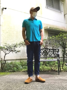 「アイテム（サンダル）」を使った、rasさん（メンズ・172cm・40代）の夏コーディネート