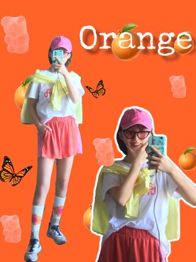 「MONKI（モンキ）のアイテム（カーゴパンツ）」を使った、Kseniaaaaaさん（レディース・160cm）の秋コーディネート