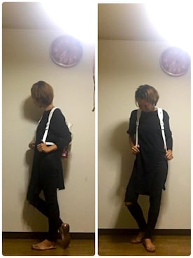 「Levi's（リーバイス）のアイテム（バックパック/リュック）」を使った、sinemon母さん（レディース・168cm）の夏コーディネート