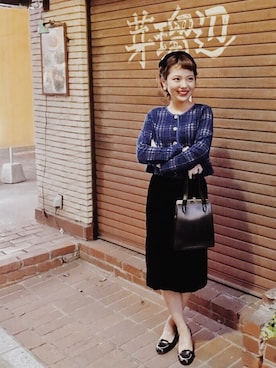 「アイテム（ハンドバッグ）」を使った、かえちゃんさん（レディース・156cm・10代）の秋コーディネート