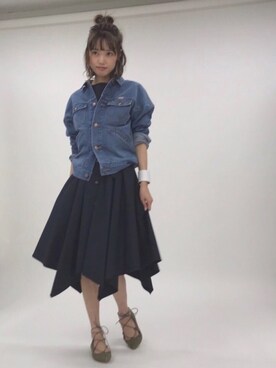 「Wrangler」｜「アイテム（その他シューズ）」を使った、lippuさん（レディース・166cm）の冬コーディネート