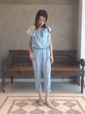 「BEAMS LIGHTS Women's（ビームスライツ ウィメンズ）のアイテム」を使った、lippuさん（レディース・166cm）の夏コーディネート