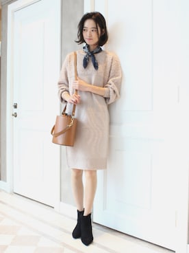 「BEAMS LIGHTS（ビームスライツ）のアイテム」を使った、lippuさん（レディース・166cm）の秋コーディネート