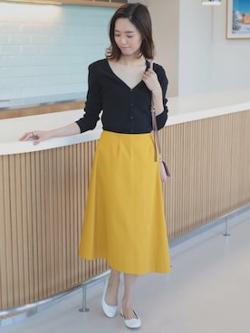 「BEAMS LIGHTS（ビームスライツ）のアイテム（バッグ）」を使った、lippuさん（レディース・166cm）の春コーディネート