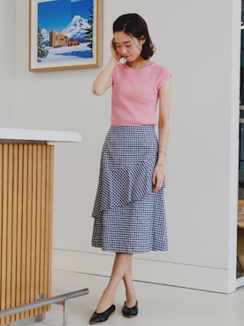 「BEAMS LIGHTS（ビームスライツ）のアイテム」を使った、lippuさん（レディース・166cm）の春コーディネート