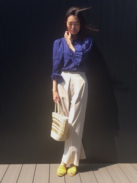 「BEAMS LIGHTS（ビームスライツ）のアイテム」を使った、lippuさん（レディース・166cm）の春コーディネート