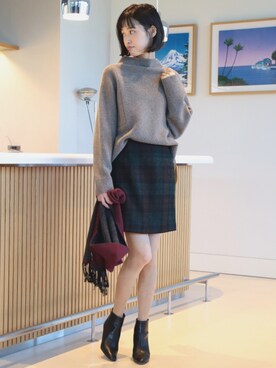 「BEAMS LIGHTS（ビームスライツ）のアイテム」を使った、lippuさん（レディース・166cm）の秋コーディネート