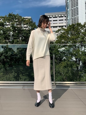 「BEAMS LIGHTS（ビームスライツ）のアイテム（トップス）」を使った、lippuさん（レディース・166cm）の秋コーディネート