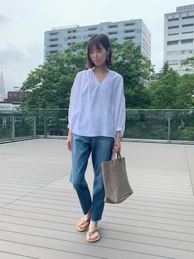 「BEAMS LIGHTS（ビームスライツ）のアイテム（アクセサリー）」を使った、lippuさん（レディース・166cm）の春コーディネート