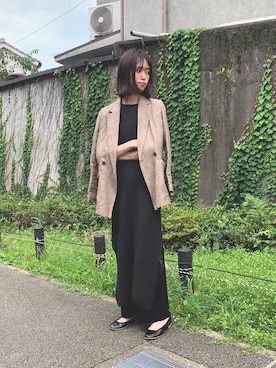 「アイテム（バレエシューズ）」を使った、lippuさん（レディース・166cm）の夏コーディネート