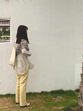 「ローリーズファーム(LOWRYS FARM)」｜「アイテム（財布/小物）」を使った、やまさん（レディース・163cm）の夏コーディネート