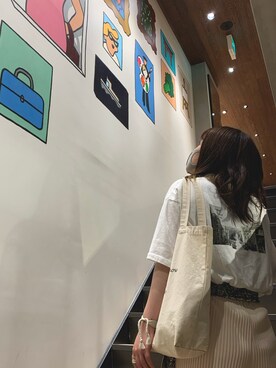 「ローリーズファーム(LOWRYS FARM)」｜「アイテム（財布/小物）」を使った、やまさん（レディース・163cm）の夏コーディネート