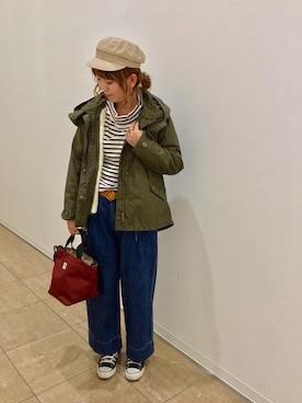 「coenスタッフスタイリング」｜「アイテム（モッズコート）」を使った、suzukiさん（レディース・164cm）の秋コーディネート