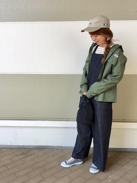 「coenスタッフスタイリング」｜「アイテム（オールインワン・サロペット）」を使った、suzukiさん（レディース・164cm）の春コーディネート