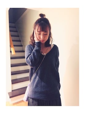 「TNA（ティーエヌエー）のアイテム」を使った、elva666さん（レディース・160cm）の冬コーディネート