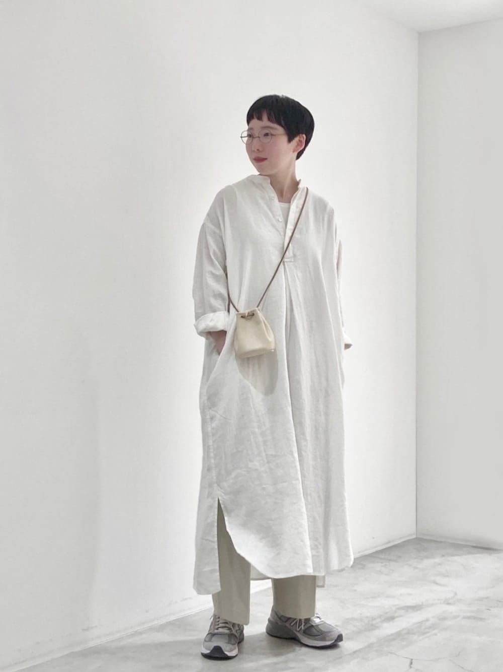 かぐれ（カグレ）の「リネンシャツワンピース（ワンピース）」 - WEAR