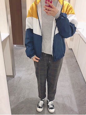 「AEON STYLE（イオンスタイル）のアイテム（ジャケット/アウター）」を使った、shiori さん（レディース・166cm）の冬コーディネート
