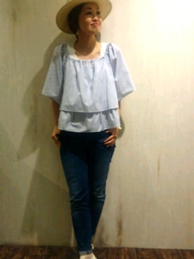 「Moname（モナーム）のアイテム」を使った、emiさん（レディース・158cm）の春コーディネート