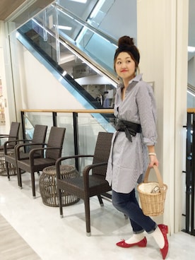 「Moname（モナーム）のアイテム」を使った、emiさん（レディース・158cm）の春コーディネート