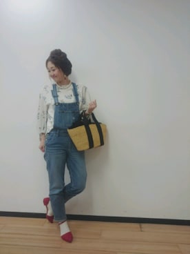 「MUUN（ムーニュ）のアイテム」を使った、emiさん（レディース・158cm）の春コーディネート