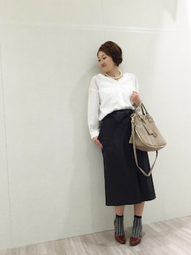 「アンディコール」｜emiさん（レディース・158cm）の春コーディネート