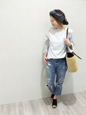 「Adam et Rope A・E・R（アダムエロペ）のアイテム」を使った、emiさん（レディース・158cm）の春コーディネート