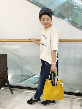 「Adam et Rope A・E・R（アダムエロペ）のアイテム」を使った、emiさん（レディース・158cm）の春コーディネート