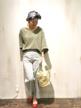 「Adam et Rope A・E・R（アダムエロペ）のアイテム」を使った、emiさん（レディース・158cm）の春コーディネート