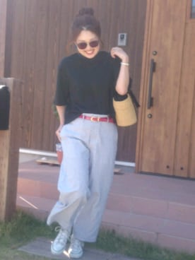 「MUUN（ムーニュ）のアイテム」を使った、emiさん（レディース・158cm）の夏コーディネート