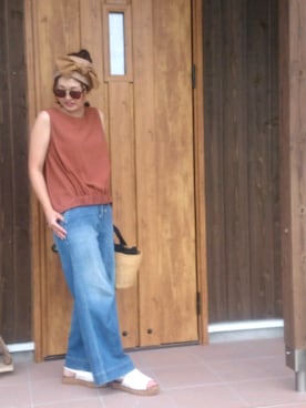 「Adam et Rope A・E・R（アダムエロペ）のアイテム」を使った、emiさん（レディース・158cm）の夏コーディネート