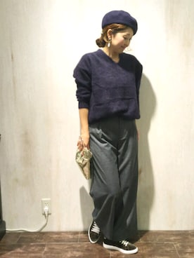 「mio notis（ミオノティス）のアイテム」を使った、emiさん（レディース・158cm）の秋コーディネート