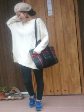 「MAISON SCOTCH（メゾンスコッチ）のアイテム」を使った、emiさん（レディース・158cm）の秋コーディネート