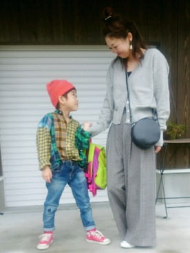 「YAHKI（ヤーキ）のアイテム」を使った、emiさん（レディース・158cm）の秋コーディネート