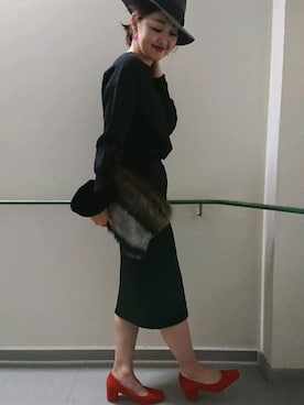 emiさん（レディース・158cm）の冬コーディネート