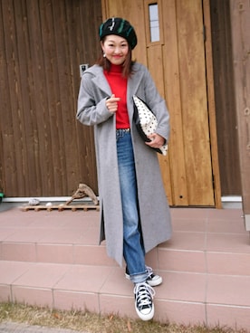 emiさん（レディース・158cm）の冬コーディネート