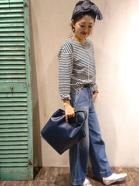 「Adam et Rope A・E・R（アダムエロペ）のアイテム」を使った、emiさん（レディース・158cm）の冬コーディネート