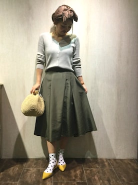 「Adam et Rope A・E・R（アダムエロペ）のアイテム」を使った、emiさん（レディース・158cm）の冬コーディネート