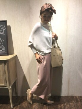 「Adam et Rope A・E・R（アダムエロペ）のアイテム」を使った、emiさん（レディース・158cm）の春コーディネート