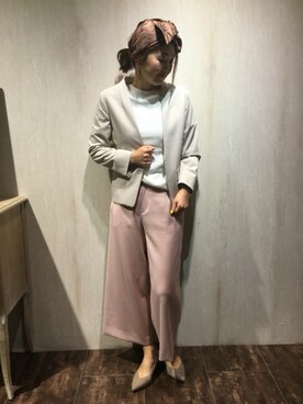 「Adam et Rope A・E・R（アダムエロペ）のアイテム」を使った、emiさん（レディース・158cm）の春コーディネート