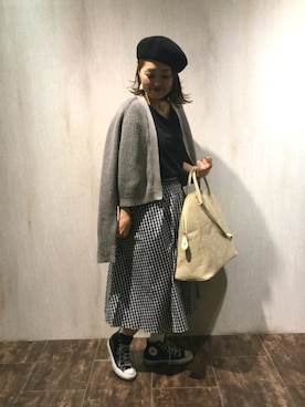 「nico（ニコ）のアイテム」を使った、emiさん（レディース・158cm）の春コーディネート